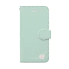 yuki＊yutoriのゆとりカフェ＊ミント Book-Style Smartphone Case