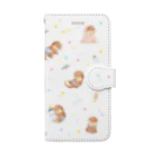 カワウソとフルーツのBaby Otters Book-Style Smartphone Case