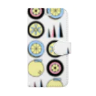 erio shopのグレープフルーツサマー Book-Style Smartphone Case