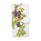 Joy. Ree Illustration SUZURI Shop のGrapes（英国の葡萄畑より） Book-Style Smartphone Case