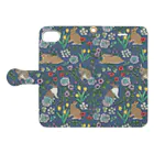 SCHINAKO'Sのうさぎさんと早春の花 Book-Style Smartphone Case:Opened (outside)