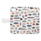 深海Collectiteのツメツメ深海生物 Book-Style Smartphone Case:Opened (outside)