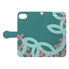 ryunosuke. storeのryunosuke柄（nature） Book-Style Smartphone Case:Opened (outside)