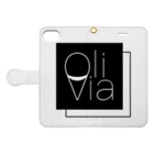 Olivia 【Official】の【数量限定価格】Oliviaスマホケース 手帳型スマホケースを開いた場合(外側)