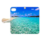 bun photographyの慶良間諸島 Book-Style Smartphone Case:Opened (outside)