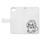 MuQ's SHOPのONEDARI PONPOKO Book-Style Smartphone Case:Opened (outside)