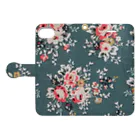 citrus-flowerのエレガント·フラワー Book-Style Smartphone Case:Opened (outside)