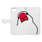 文鳥'sの文鳥 Book-Style Smartphone Case:Opened (outside)