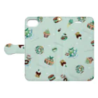 & colorsのチョコミント Book-Style Smartphone Case:Opened (outside)