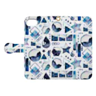 & colorsの図形×星空 Book-Style Smartphone Case:Opened (outside)