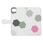 イハナ！のcube Book-Style Smartphone Case:Opened (outside)