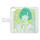 HAGU HOSHINO COLLABORATION STOREの【若】HAGU HOSHINO Smartphone Case Book-Style Smartphone Case:Opened (outside)