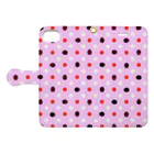 くいなの母のだんだらけpink Book-Style Smartphone Case:Opened (outside)