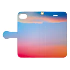 NEON LIGHT STARSの赤富士ひのまる空 Book-Style Smartphone Case:Opened (outside)