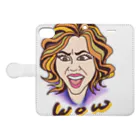 エムエヌのWOW Book-Style Smartphone Case:Opened (outside)