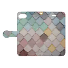 momo_emiのmomo_emi シンプル Book-Style Smartphone Case:Opened (outside)
