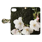 _foxの小さな桜 Book-Style Smartphone Case:Opened (outside)