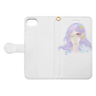 ssodaの世界の purple girl Book-Style Smartphone Case:Opened (outside)