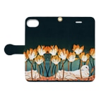 にじのひとひら 2号店の篝火　iPhone8/7/SE(第2世代)・6s/6推奨 Book-Style Smartphone Case:Opened (outside)