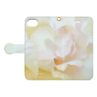 Flowering TAOの朝日にまどろむ【薔薇】（花の色） Book-Style Smartphone Case:Opened (outside)