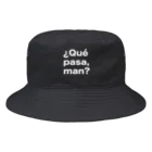 TシャツジャパンSUZURI店🇯🇵の¿Qué pasa,man?（ケパサメン）白文字 Bucket Hat