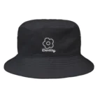 iDentityのロゴアイテム・ブラック Bucket Hat