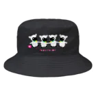 loveclonesのRespect the GOAT やぎさん おゆうぎ会 0592 黒ヤギ座 Bucket Hat