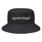 Egyptian TriangleのEgyTri text Bucket Hat