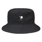 hokayamaのシンプル　卓球　白 Bucket Hat