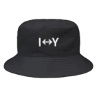 InconsistencY↔ConformitYのI↔Y(ホワイト) Bucket Hat