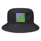 水草のサイケデリックな満月 Bucket Hat