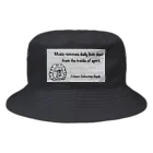 KuMu-music Shopのひとふでバッハ先生 Bucket Hat