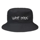 Vamp ModeのLogo (WHITE) Bucket Hat (BLACK) バケットハット