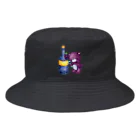 satoayaのアニマルカフェのドリンクマ　ワイン Bucket Hat