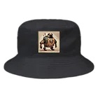 PUGおやじのロボパグ出動 Bucket Hat