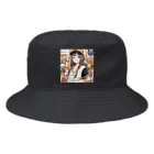 HARERUYA59の阪神タイガース　優勝　マスコット　トラ娘 Bucket Hat