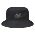 LovelySomedayのラブサムのポップデザイン（白） Bucket Hat