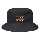 キャバリアMyラブの8匹ブレンハイム Bucket Hat