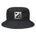 Black_White_GoldのFlower Bucket Hat