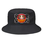 お絵かき屋さんの「家内安全」だるま ダルマ 達磨  Bucket Hat