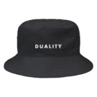 𝗗𝗨𝗔𝗟𝗜𝗧𝗬 SUZURI店のDUALITY BAKEHA-BLACK Bucket Hat