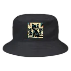 スタイル112の黒猫　キュビズム01 Bucket Hat