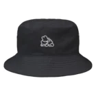 みずしままゆこのぺしょってなった うさちゃん（しろ） Bucket Hat