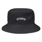 せたが屋さんの世田谷グッズ　ホワイトロゴ（setagaya item) Bucket Hat