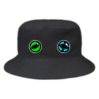 CocoaFrog(ココアメガエル)の小雨オッドアイ(フチ有) Bucket Hat