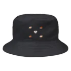 natsunoyoruniのいぬとケーキ　チョコ Bucket Hat