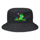 RixiTopon(`・Θ・´)のキリッと眉毛の頼もしい緑っぱさん Bucket Hat