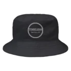 -TIMELESS-clothing_official_storeの11  circle  series 透過　白文字 Bucket Hat