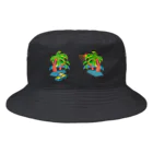 スロータイプ書店 Slowtype Booksのゆるスカ パームツリー 180 Bucket Hat