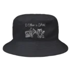 ym303bass オフィシャルショップのDTMer is DAW 白黒反転ver Bucket Hat